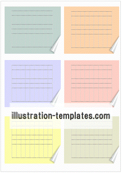メモ用紙 Wordとexcelで作成したテンプレートの無料ｄｌ
