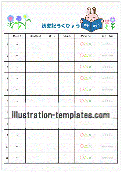 読書ノートのテンプレート