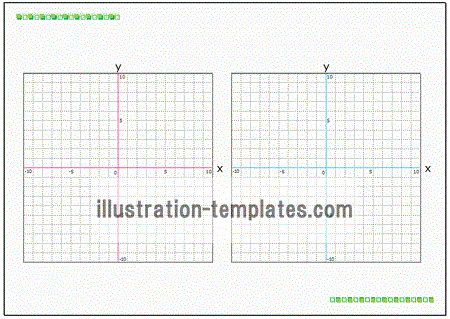一次関数のグラフ用紙のテンプレート