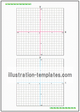 無料のテンプレート 一次関数のグラフ用紙 ちょっと可愛く