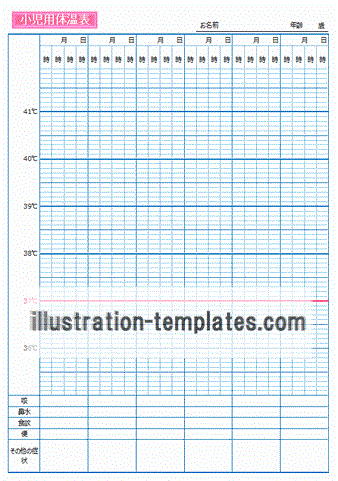 体温表のテンプレート
